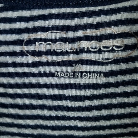 Navy striped tank size XL - Picture 3 of 4